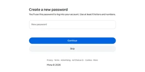 گذاشتن پسور جدید برای اکانت فیسبوک