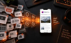 مرورگر Firefox Focus برای کاهش تبلیغات و بارگذاری سبکتر صفحات