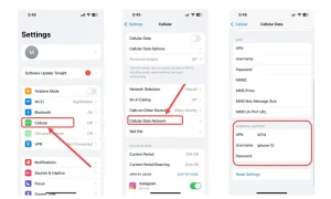 تنظیمات Cellular Data و Personal Hotspot آیفون برای اشتراک اینترنت