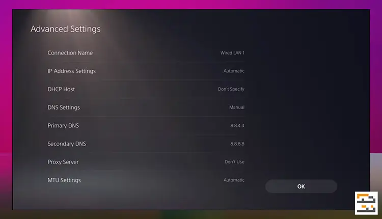 مراحل تنظیم DNS روی PS5