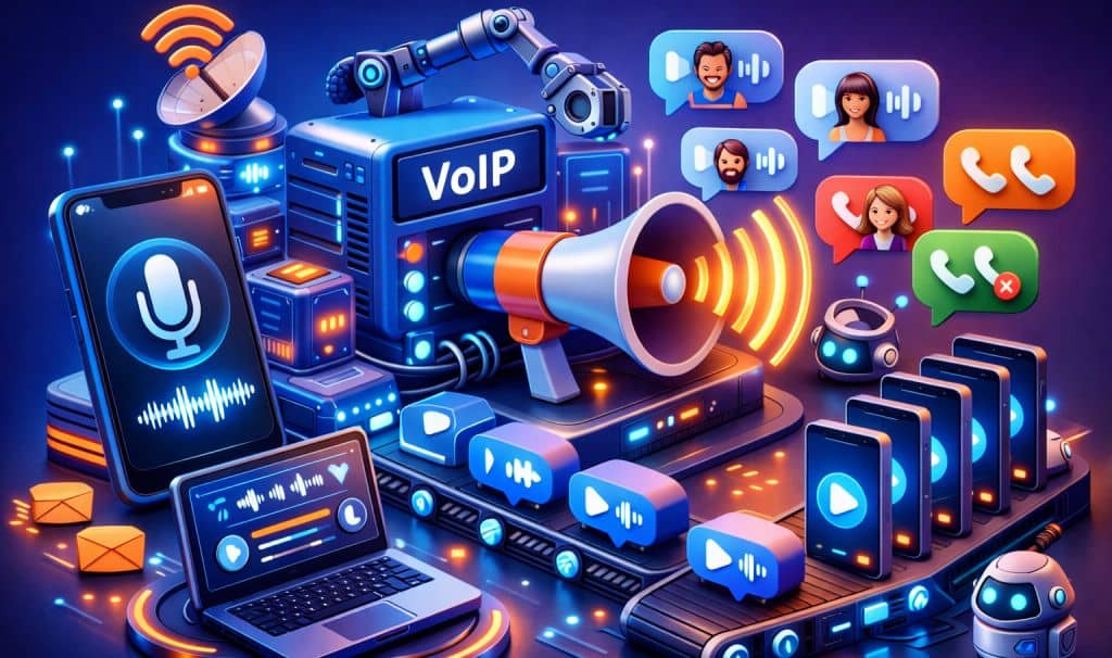 ارسال پیام صوتی انبوه به صورت خودکار با VoIP