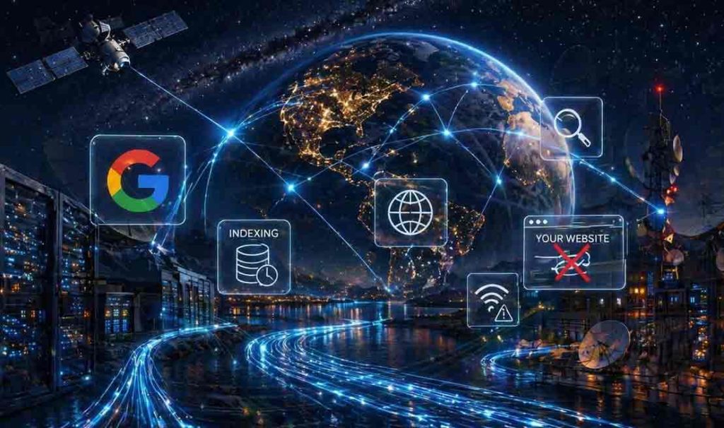 ایندکس نشدن سایت بعد از اتصال اینترنت
