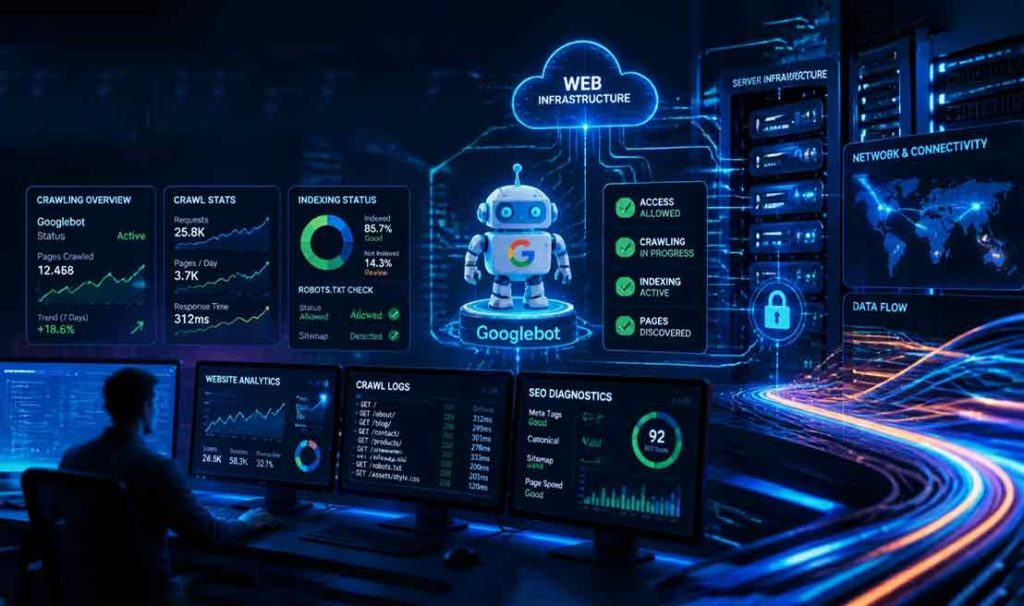 بررسی دسترسی Googlebot به سایت
