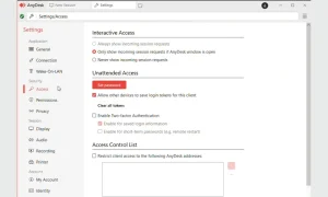 تنظیمات Unattended Access و دسترسی بدون حضور در AnyDesk