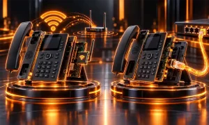 تفاوت فنی تلفن ویپ مجهز به Wi-Fi با تلفن ویپ دارای اتصال کابلی و تغذیه PoE